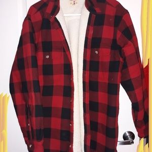 Thick sweater flannel jacket